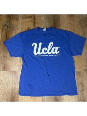 90s UCLA Basketball Tee – Blue (XL)